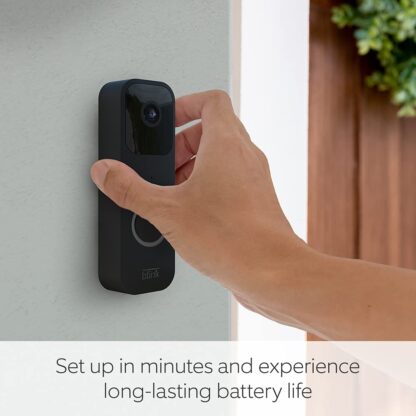 Blink Video Doorbell | Two-way audio, HD video, long-lasting battery life, motion detection, chime app alerts, Works with Alexa (Black) - Image 6