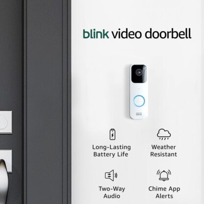 Blink Video Doorbell | Two-way audio, HD video, long-lasting battery life, motion detection, chime app alerts, Works with Alexa (Black) - Image 7