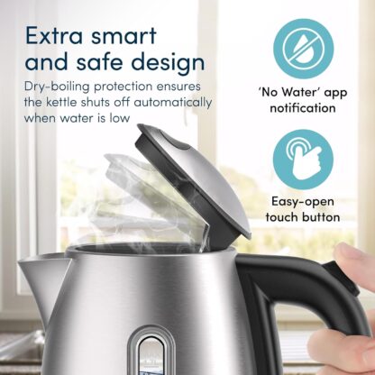 Alexa Smart Kettle, 1.7L - Smart Home Voice Control Kettle - Temperature Control Kettle with Cool Touch, LED Display & Keep Warm Function - 3000w Energy Efficient & BPA Free - Black - Image 12