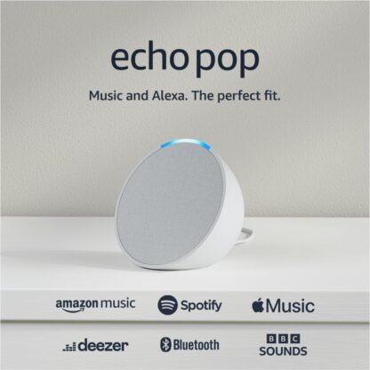 Echo Pop (Newest gen) | Full sound compact Wi-Fi and Bluetooth smart speaker with Alexa | Charcoal - Image 8