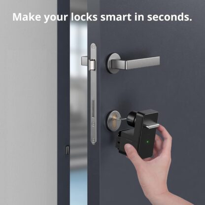 SwitchBot Smart Lock, Bluetooth Electronic Deadbolt, Keyless Entry Door Lock for Front Door, Compatible with WiFi Bridge (Sold Separately), Fits Your Existing Deadbolt,for Airbnbs Vacation Rentals - Image 2