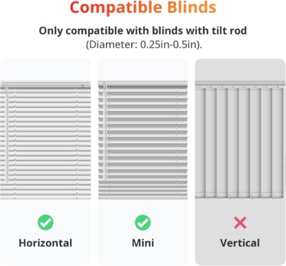 SwitchBot Blind Tilt Motorized Blinds - Smart Electric Blinds with Bluetooth Remote Control, Solar Powered, Light Sensing Control, Add Hub to Work with Alexa & Google Home - Image 8