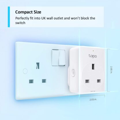 Tapo Smart Plug Wi-Fi Outlet, Works with Amazon Alexa & Google Home,Max 10A Wireless Smart Socket, Device Sharing, No Energy Monitoring, Alexa Plug, No Hub Required,Tapo P100(4-pack)(package may vary) - Image 2