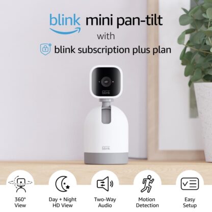 Blink Mini | Indoor plug-in pet security camera, 1080p HD day and night video, motion detection, two-way audio, easy setup, Alexa enabled — 1 camera (White) - Image 6