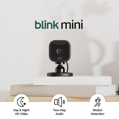 Blink Mini | Indoor plug-in pet security camera, 1080p HD day and night video, motion detection, two-way audio, easy setup, Alexa enabled — 1 camera (White) - Image 11