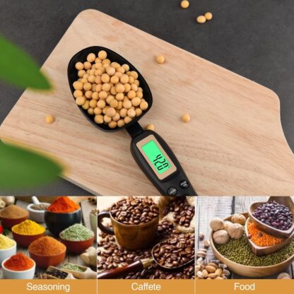 Mafiti Digital Measuring Spoon, Weighing Spoon Scale 500g / 0.1g High Precision with LCD Screen Display for Kitchen Gadgets Daily Meals and Pet/Dog/Cat Food Measuring Scoop - Image 8