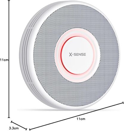 X-Sense Smart Smoke Alarm for Home with English Voice Alerts and 17 Locations, Wi-Fi Smoke Alarm with SBS50 Base Station, Wireless Interlinked Fire Alarm, XS0B-MR31 - Image 14