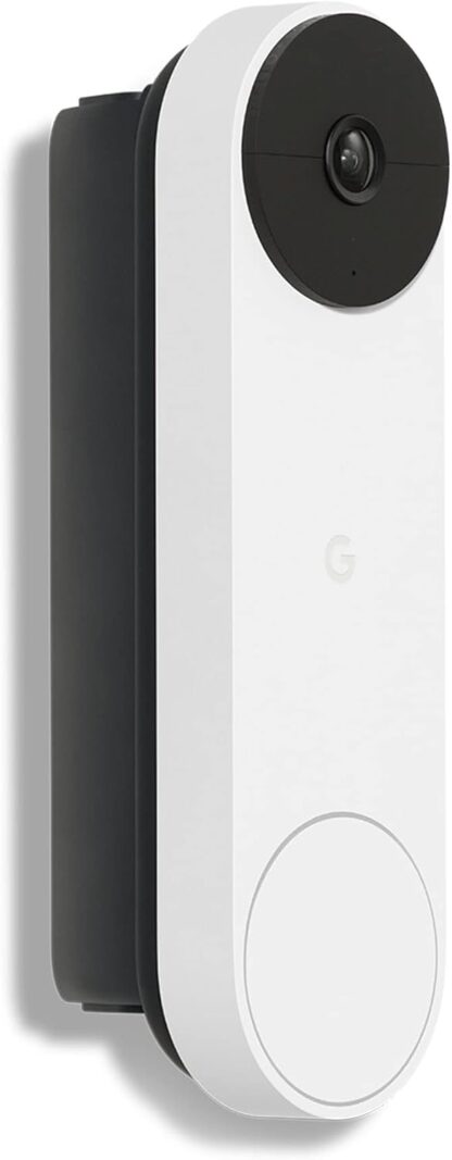 Google GWX3T Nest Doorbell (Battery) - Wireless 960p Video Doorbell - Smart WiFi Motion Only Doorbell Camera, Snow, 1 Count (Pack of 1) - Image 2