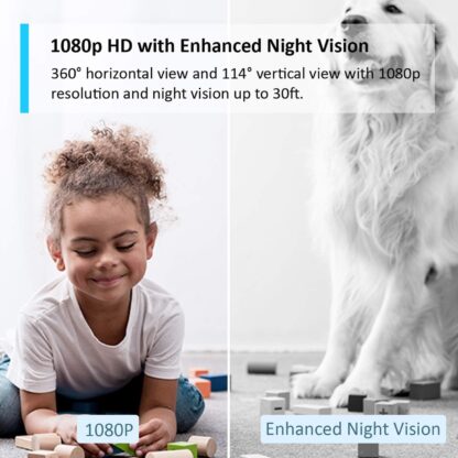 Tapo Wifi Camera, Indoor Camera for Security, 1080p Pet Camera, Wireless 360° for Baby Monitor, AI Monitor,Smart Motion Detection & Tracking,Night Vision, Works with Alexa&Google (TC70) No Monthly Fee - Image 3