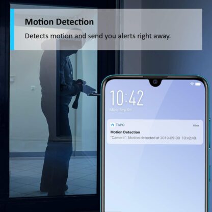 Tapo Wifi Camera, Indoor Camera for Security, 1080p Pet Camera, Wireless 360° for Baby Monitor, AI Monitor,Smart Motion Detection & Tracking,Night Vision, Works with Alexa&Google (TC70) No Monthly Fee - Image 6