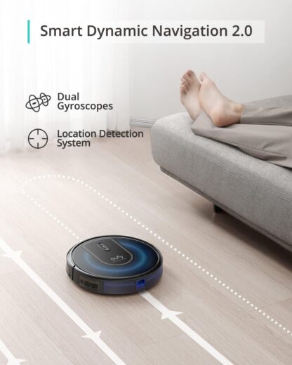 eufy L60 Robot Vacuum Cleaner, Ultra Strong 5,000 Pa Suction to Remove Hair, Dust, iPath Laser Navigation, For Deep Floor Cleaning, Ideal for Hard Floors - Image 14