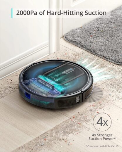 eufy L60 Robot Vacuum Cleaner, Ultra Strong 5,000 Pa Suction to Remove Hair, Dust, iPath Laser Navigation, For Deep Floor Cleaning, Ideal for Hard Floors - Image 15