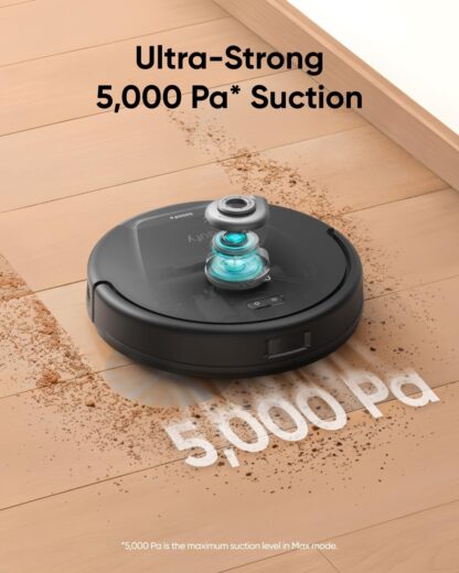 eufy L60 Robot Vacuum Cleaner, Ultra Strong 5,000 Pa Suction to Remove Hair, Dust, iPath Laser Navigation, For Deep Floor Cleaning, Ideal for Hard Floors - Image 22