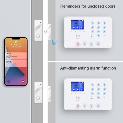 Wolf Guard W4Q-W03 WiFi + 4G Wireless Home Burglar Alarm System Kit. Tuya Smartlife APP Amazon Alexa, with Siren Window Door sensor Motion Detector RFID - Image 4