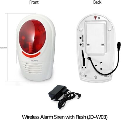 Wolf Guard W4Q-W03 WiFi + 4G Wireless Home Burglar Alarm System Kit. Tuya Smartlife APP Amazon Alexa, with Siren Window Door sensor Motion Detector RFID - Image 7