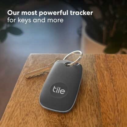 Tile Pro (2022) Bluetooth Item Finder, 1 Pack, 120m finding range, works with Alexa and Google Smart Home, iOS and Android Compatible, Find your Keys, Remotes & More, Black - Image 3