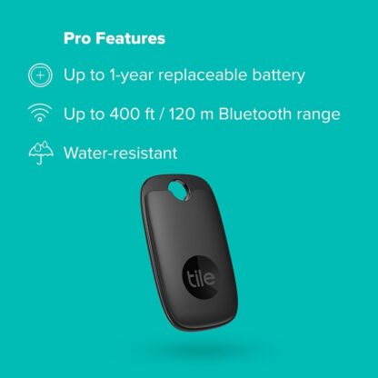 Tile Pro (2022) Bluetooth Item Finder, 1 Pack, 120m finding range, works with Alexa and Google Smart Home, iOS and Android Compatible, Find your Keys, Remotes & More, Black - Image 16