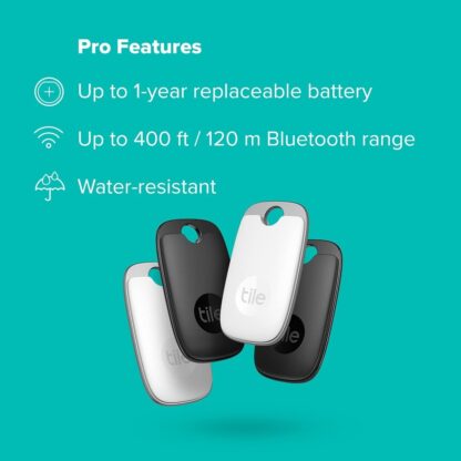 Tile Pro (2022) Bluetooth Item Finder, 1 Pack, 120m finding range, works with Alexa and Google Smart Home, iOS and Android Compatible, Find your Keys, Remotes & More, Black - Image 22