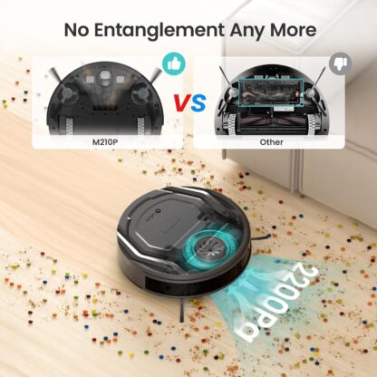 Lefant M210P Robot Vacuum Cleaner, Featured Carpet Cleaner Small Robot 7.8cm Thin 28cm DIA, Robotic Vacuum Alexa Voice Control Self-Charging Ideal for Pet Hair Hard Floor and Carpet - Image 5