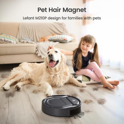 Lefant M210P Robot Vacuum Cleaner, Featured Carpet Cleaner Small Robot 7.8cm Thin 28cm DIA, Robotic Vacuum Alexa Voice Control Self-Charging Ideal for Pet Hair Hard Floor and Carpet - Image 7