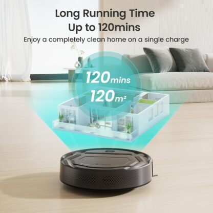 Lefant M210P Robot Vacuum Cleaner, Featured Carpet Cleaner Small Robot 7.8cm Thin 28cm DIA, Robotic Vacuum Alexa Voice Control Self-Charging Ideal for Pet Hair Hard Floor and Carpet - Image 8