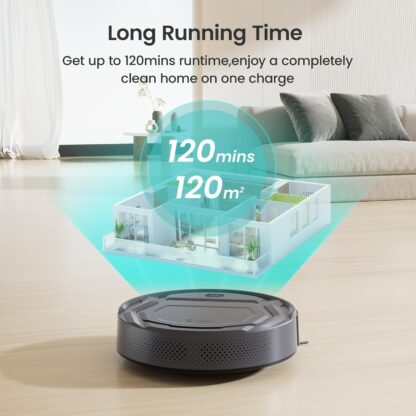 Lefant M210P Robot Vacuum Cleaner, Featured Carpet Cleaner Small Robot 7.8cm Thin 28cm DIA, Robotic Vacuum Alexa Voice Control Self-Charging Ideal for Pet Hair Hard Floor and Carpet - Image 14