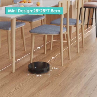 Lefant M210P Robot Vacuum Cleaner, Featured Carpet Cleaner Small Robot 7.8cm Thin 28cm DIA, Robotic Vacuum Alexa Voice Control Self-Charging Ideal for Pet Hair Hard Floor and Carpet - Image 22