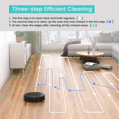 Lefant M210P Robot Vacuum Cleaner, Featured Carpet Cleaner Small Robot 7.8cm Thin 28cm DIA, Robotic Vacuum Alexa Voice Control Self-Charging Ideal for Pet Hair Hard Floor and Carpet - Image 23