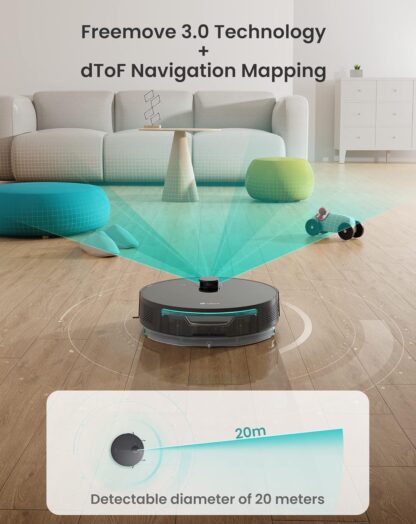 Lefant M210P Robot Vacuum Cleaner, Featured Carpet Cleaner Small Robot 7.8cm Thin 28cm DIA, Robotic Vacuum Alexa Voice Control Self-Charging Ideal for Pet Hair Hard Floor and Carpet - Image 30