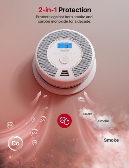 X-Sense Smart Smoke and Carbon Monoxide Alarm Combo 1 SC07-MR with 1 SBS50 Base Station, Interlinked Smoke Alarm and Carbon Monoxide Detector Compatible with X-Sense Home Security App, SC07-MR11 - Image 5