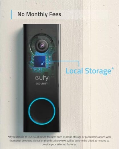 eufy Security, Video Doorbell S220 2K (Battery-Powered) with HomeBase, 2K HD, No Monthly Fee, On-Device AI Detection,16GB Local Storage, Simple Self-Installation, Compatible Devices - Image 3