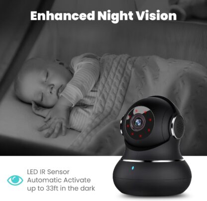 Little elf Smart Camera, Litokam 2K Indoor Security Camera with 360° Motion Tracking, Pet Camera Night Vision, [2025 New] House Cameras for Pet/Nanny, WiFi Camera Two-Way Audio, Work with Alexa - Image 22