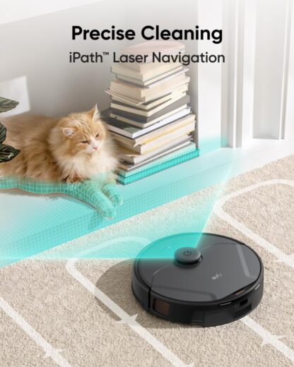 eufy Omni C20 Robot Vacuum Cleaner with Mop, All-in-One Station, 7,000 Pa, 3.35-Inch Ultra-Slim Body, Auto Emptying, Mop Washing and Drying for Hands-Free Cleaning, Mop Lifting and Carpet Detection - Image 13